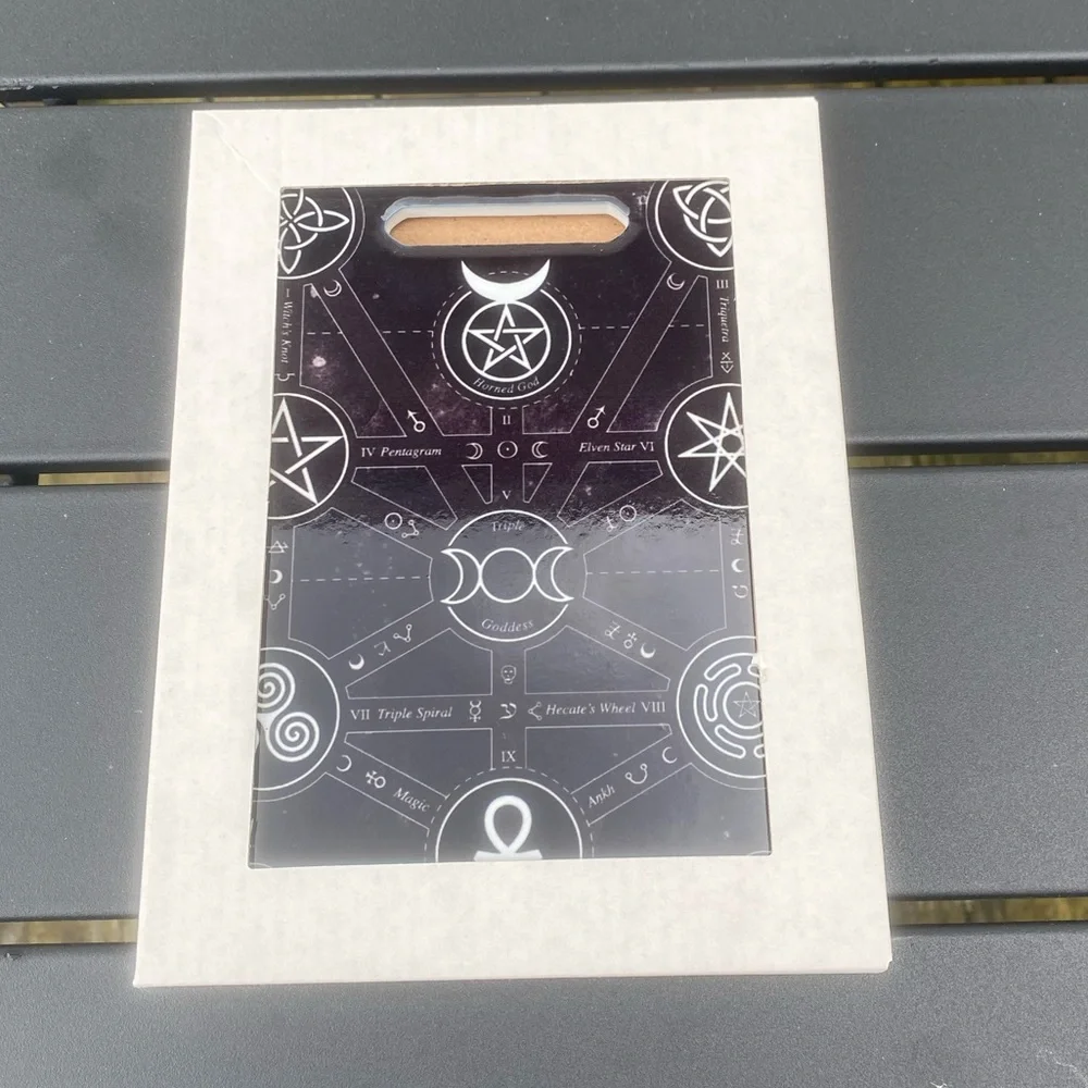 Magick Symbols cutting board Trivet Alchemy Gothic serving board